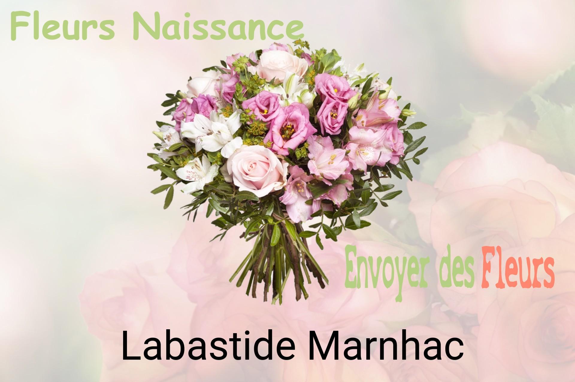 Bouquet de fleurs de naissance livré à Labastide-Marnhac